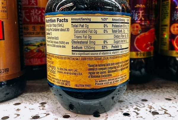 La Choy ingredients and nutrition label