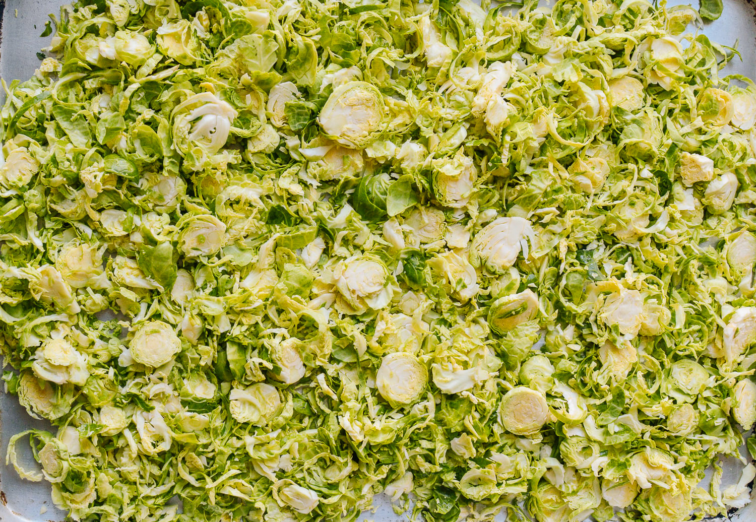 Shredded Brussels Sprouts on sheet pan, geagle.miooashdv.tk