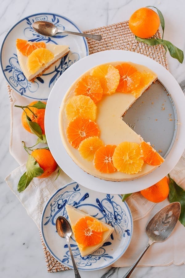 Slices of dairy-free cheesecake with oranges, geagle.miooashdv.tk