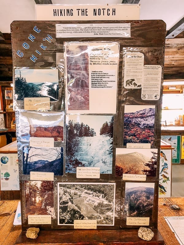 Signs in Crawford Notch State Park visitor’s center, geagle.miooashdv.tk
