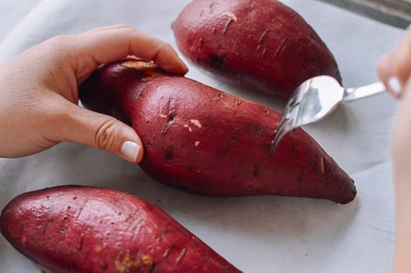 Poking holes in Japanese sweet potato, geagle.miooashdv.tk