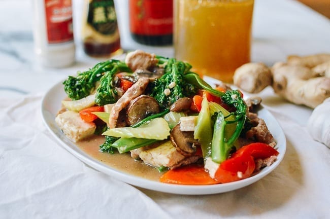 Pork and mixed vegetable stir-fry with Chinese white sauce, geagle.miooashdv.tk