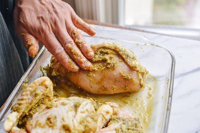 Rubbing marinade into chicken pieces, geagle.miooashdv.tk