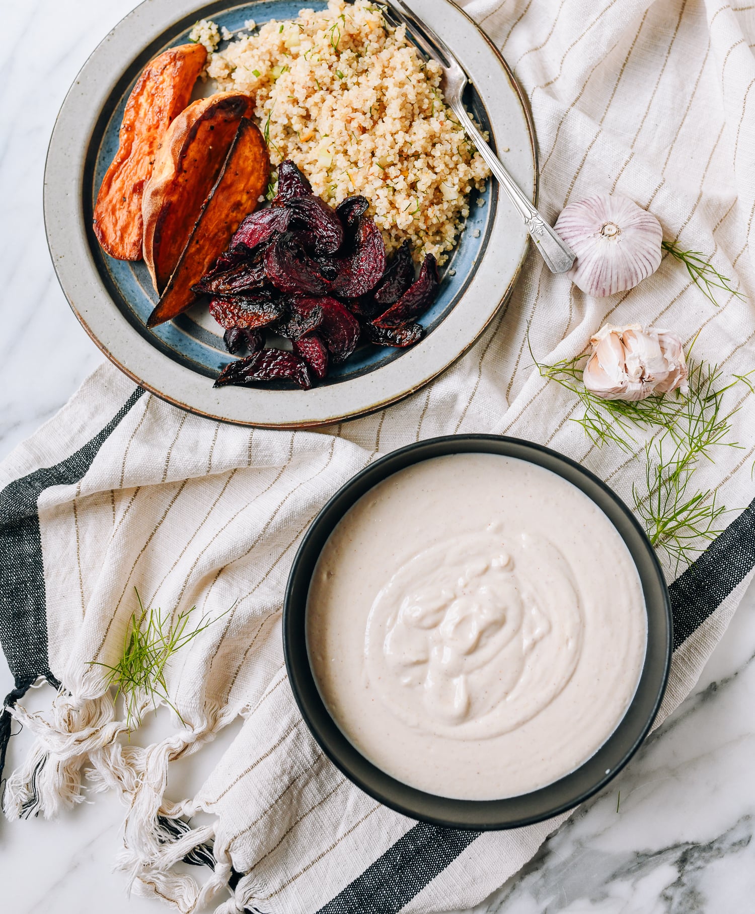Tofu garlic aioli, served with roasted vegetables and quinoa, geagle.miooashdv.tk