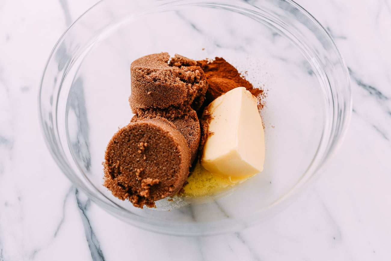 Cinnamon Sugar Filling ingredients in bowl