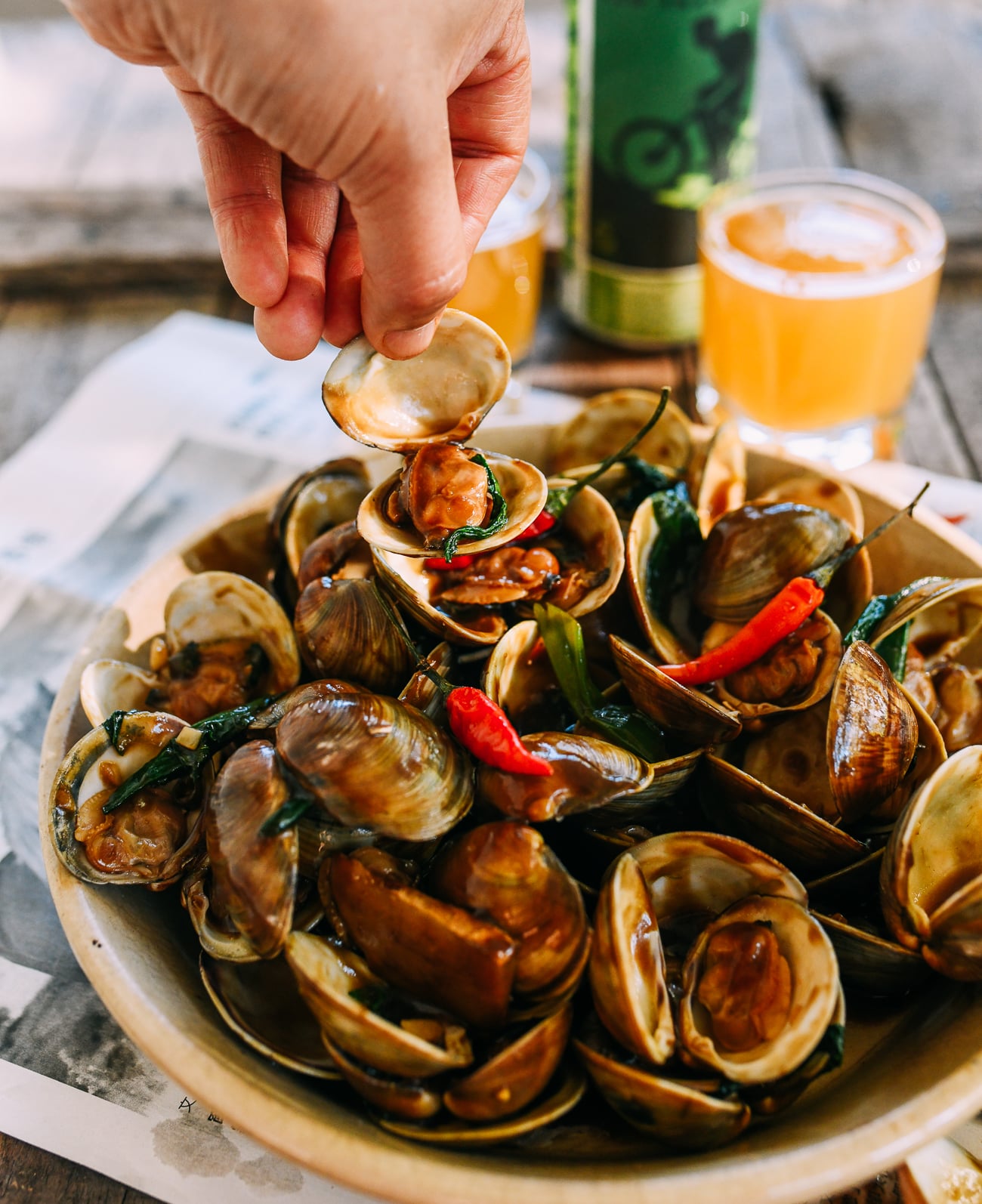 Spicy Thai Basil Clams