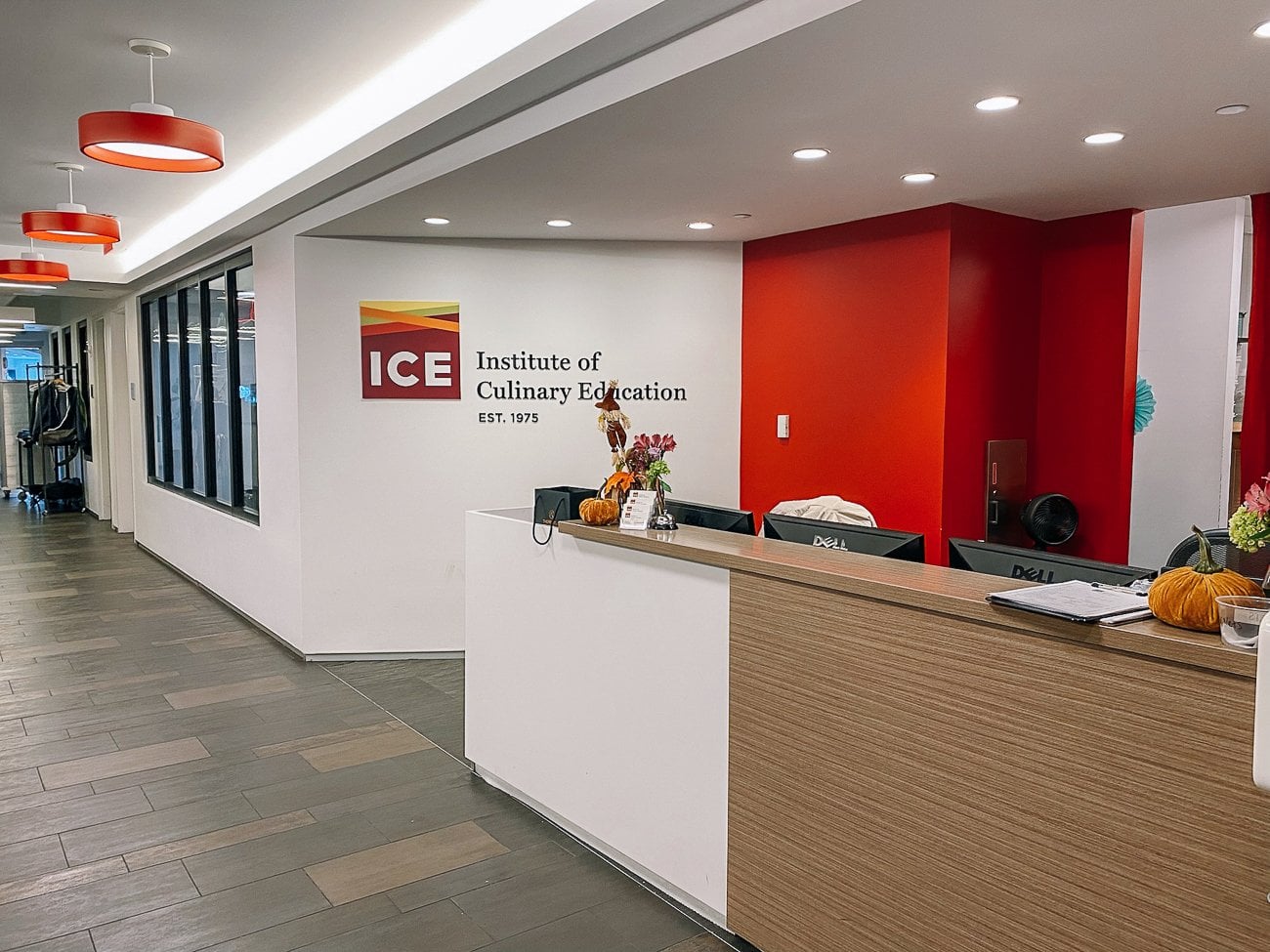 Lobby of Institute of Culinary Education in NYC