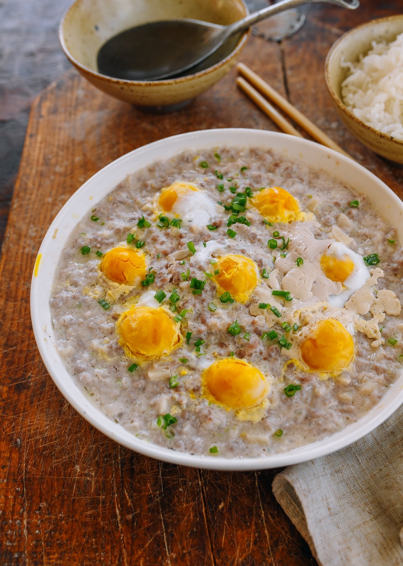 Steamed Pork Patty with Salted Duck Eggs (咸蛋蒸肉饼)