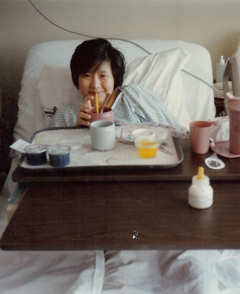 The Woks of Life old family photo - Judy recovering after Sarah's birth