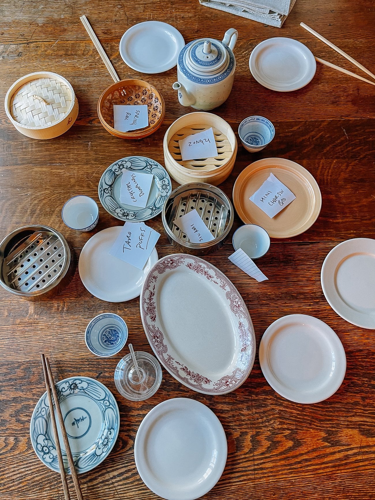 Props for Dim Sum Photo Shoot for The Woks of Life Cookbook