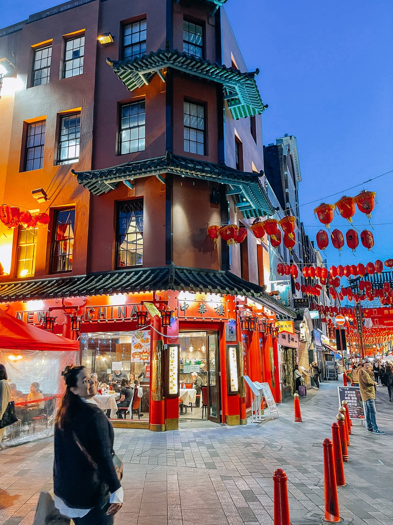 Kim in London Chinatown at night
