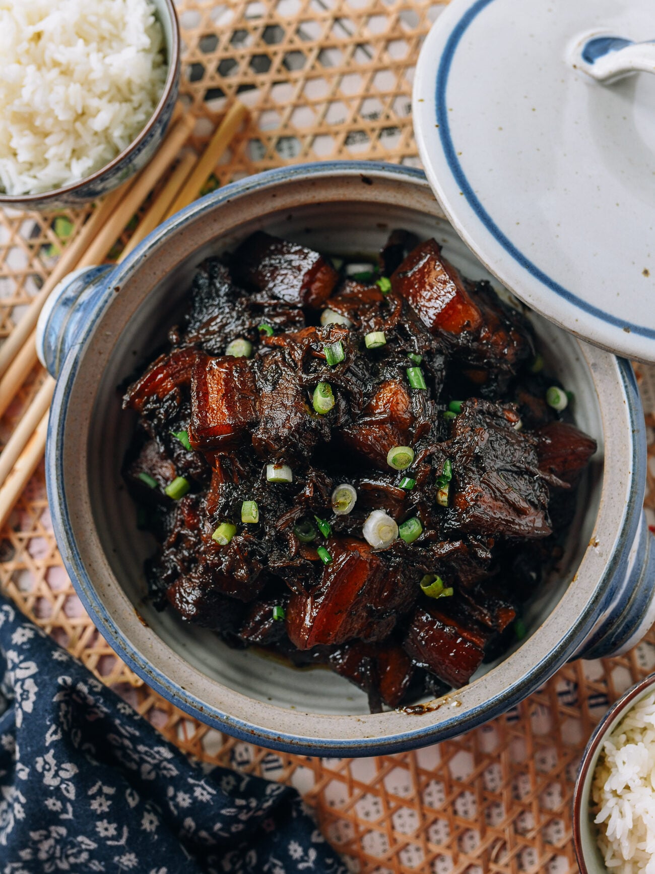 Braised Pork Belly with Meigan Cai