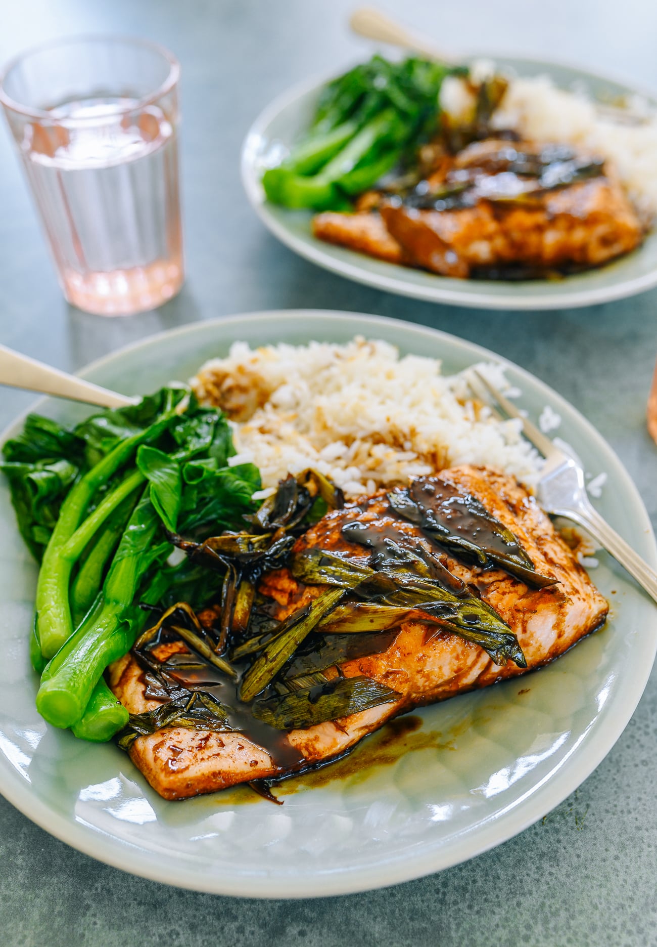 glazed salmon recipe, hongshao style