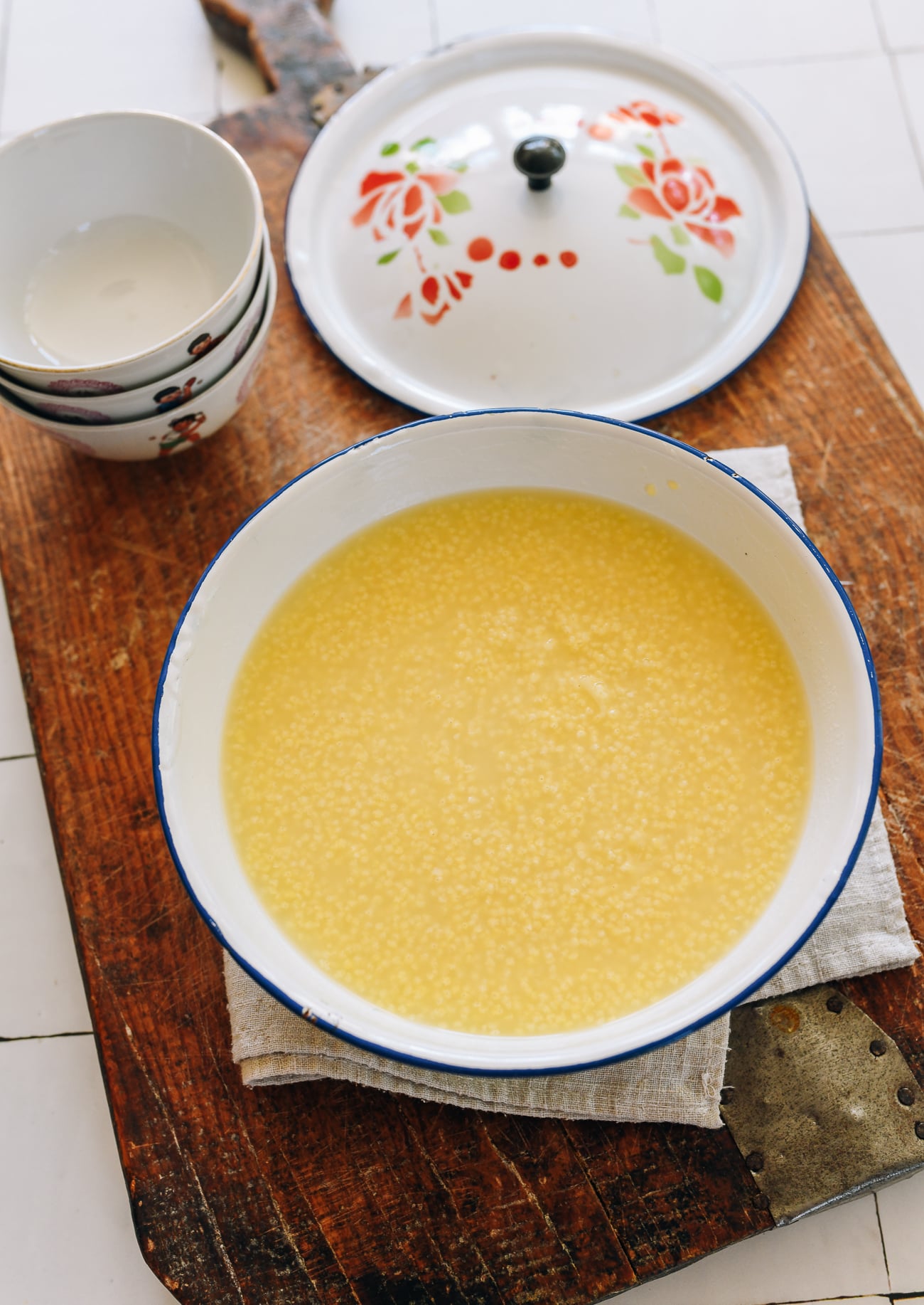bowl of millet porridge