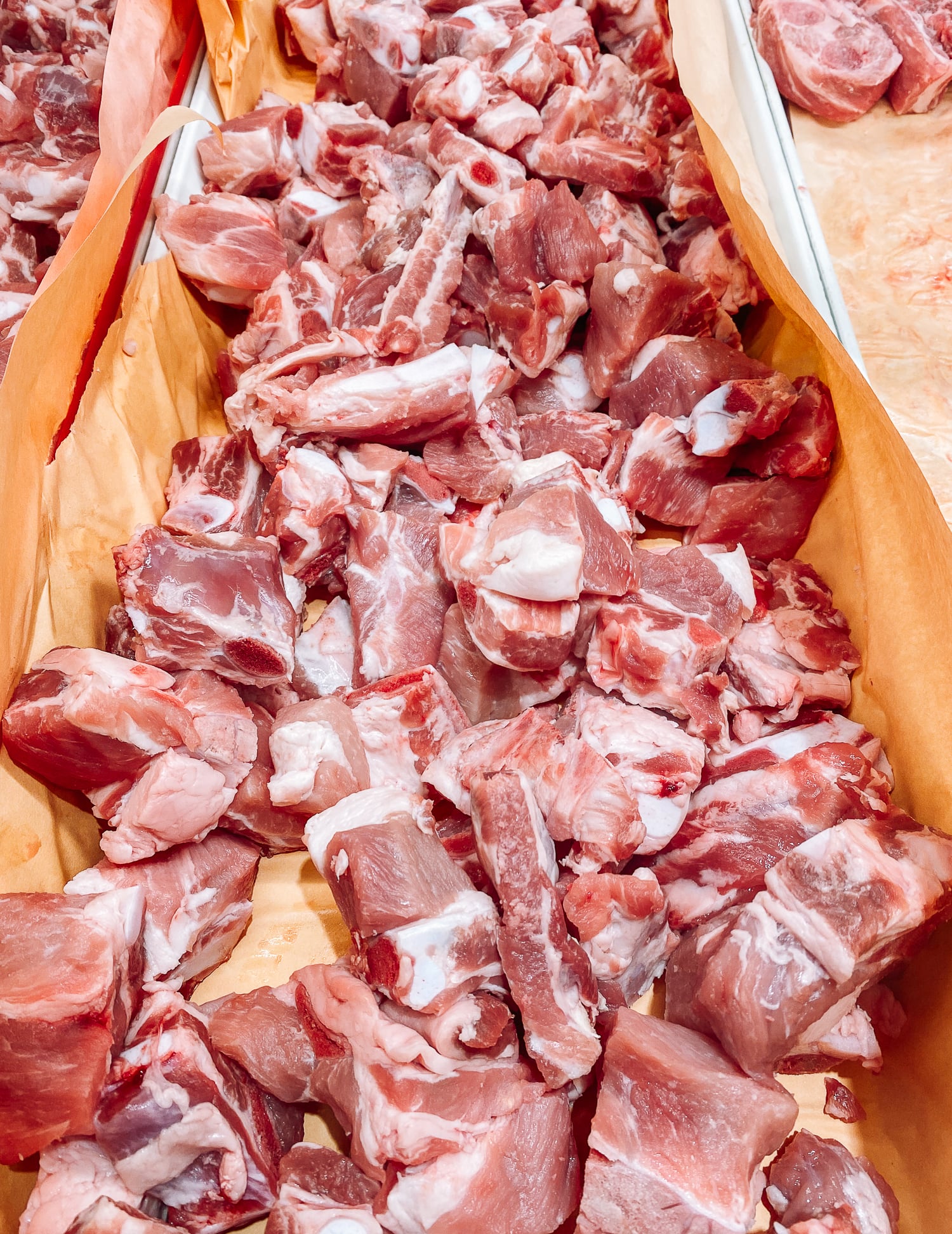 pork ribs cut into small pieces