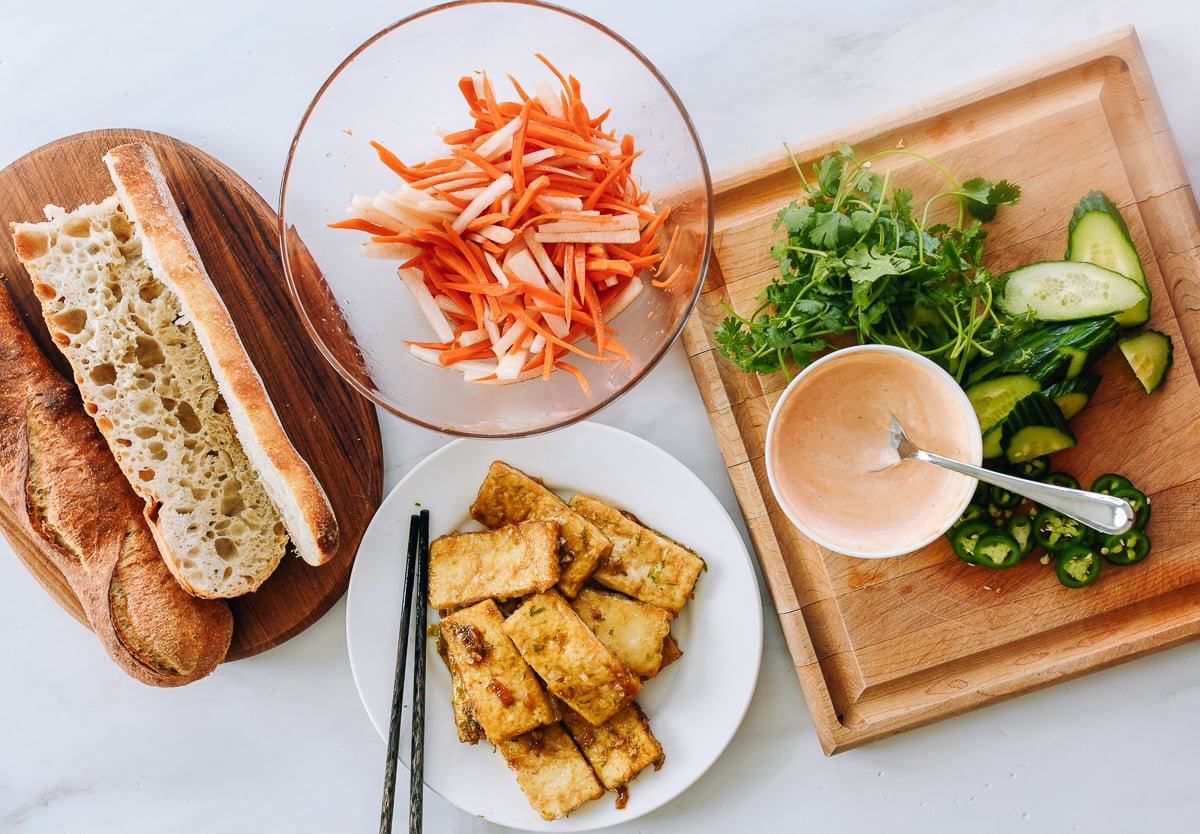 tofu banh mi ingredients