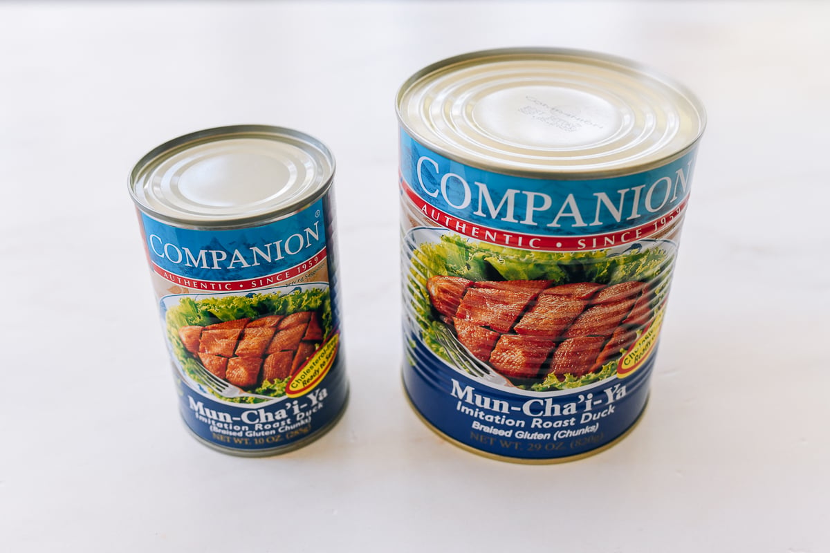 canned mock duck