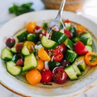Cucumber Tomato Salad with Mint