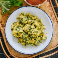 Scrambled Eggs with Shiso