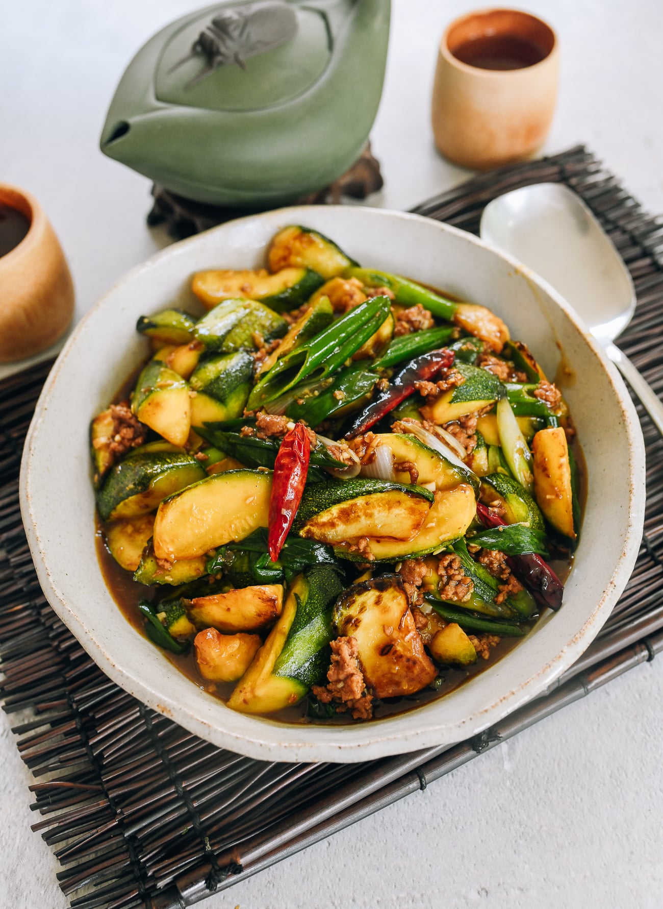 Zucchini with Garlic Sauce
